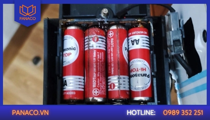 Khóa điện tử bị sập nguồn đột ngột