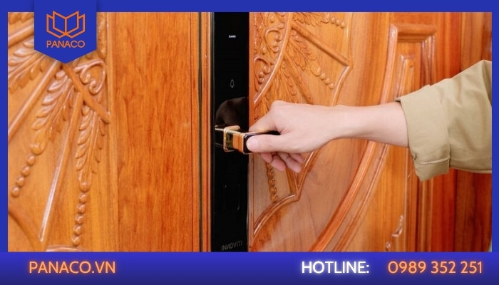 Khóa vân tay cao cấp cho cửa gỗ và cửa thép vân gỗ