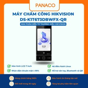 Máy chấm công khuôn mặt Hikvision DS-K1T673DBWFX-QR