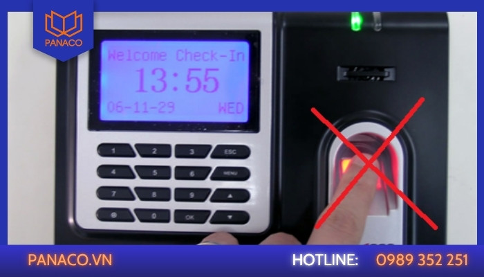 Máy không nhận vân tay hoặc nhận diện rất chậm