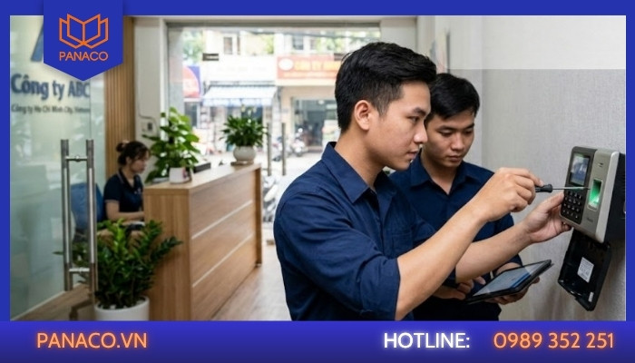 Quy trình sửa chữa máy chấm công Vũng Tàu của Panaco