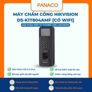 Máy chấm công vân tay, kiểm soát ra vào Hikvision DS-K1T804AMF [Có Wifi]
