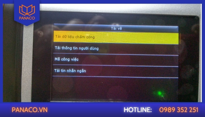 Tải lại dữ liệu thô từ bộ nhớ máy