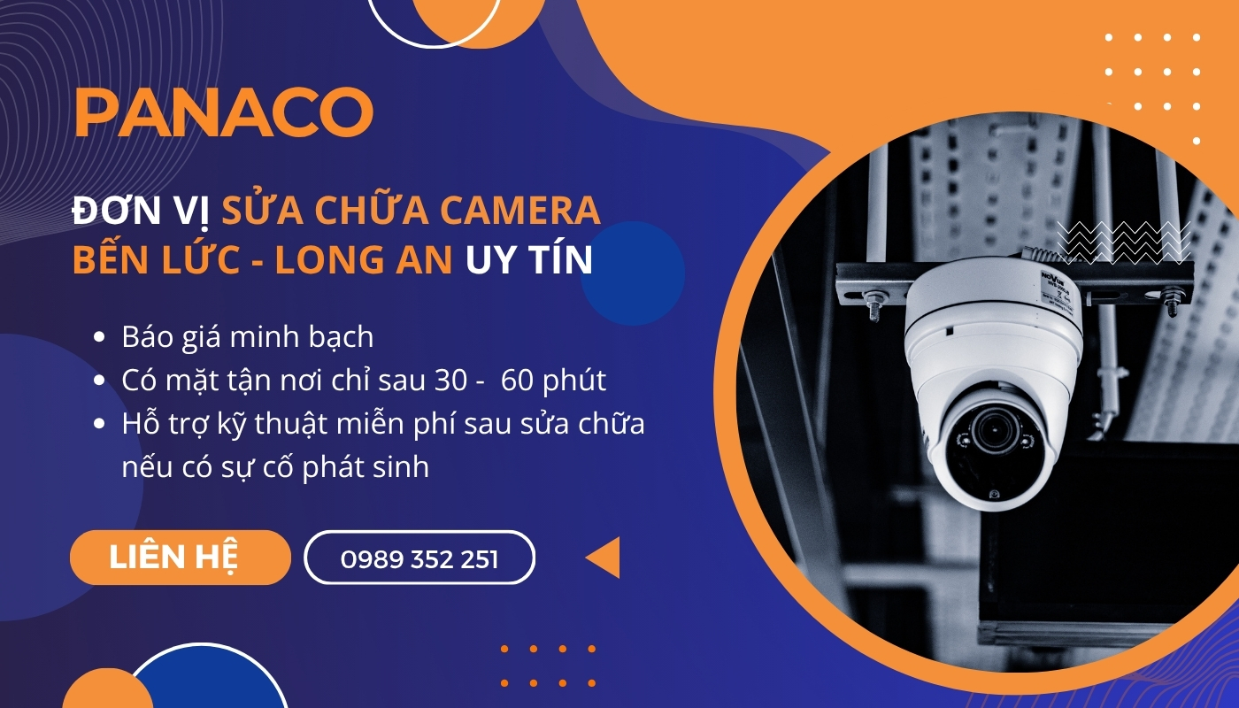 PANACO sửa camera tại Bến Lức Long An