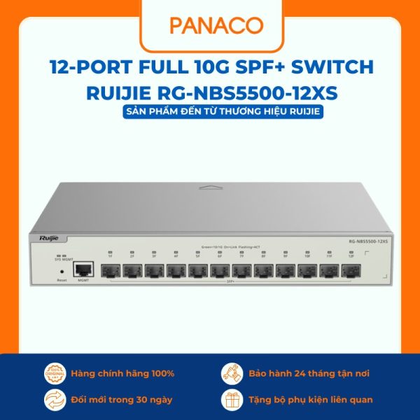 12-Port Full 10G SPF+ switch Ruijie RG-NBS5500-12XS