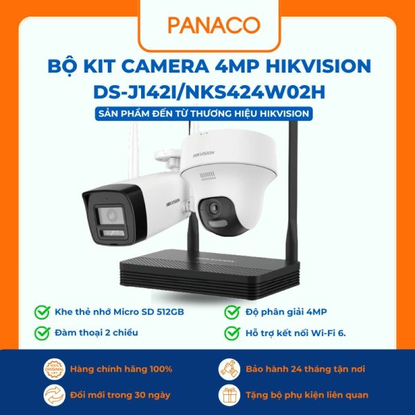 Bộ Kit camera 4MP HIKVISION DS-J142I/NKS424W02H