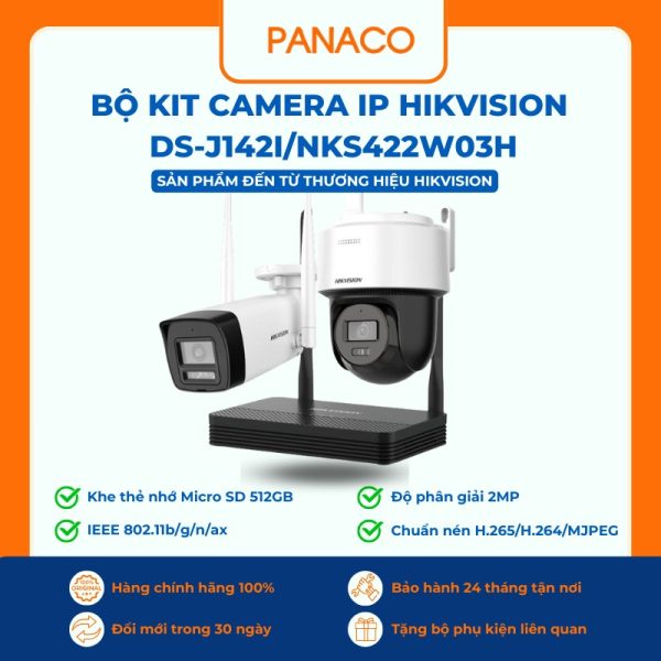 Bộ Kit camera IP HIKVISION DS-J142I/NKS422W03H