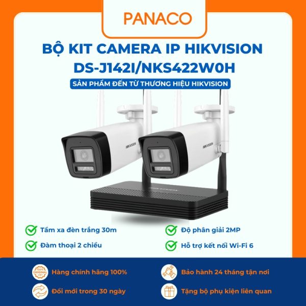 Bộ Kit camera IP HIKVISION DS-J142I/NKS422W0H