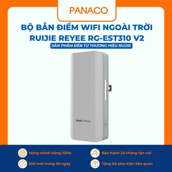 Bộ bắn điểm Wifi ngoài trời Ruijie Reyee RG-EST310 V2