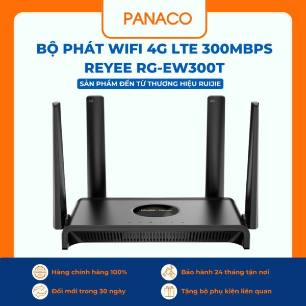 Bộ phát WiFi 4G LTE 300Mbps Reyee RG-EW300T