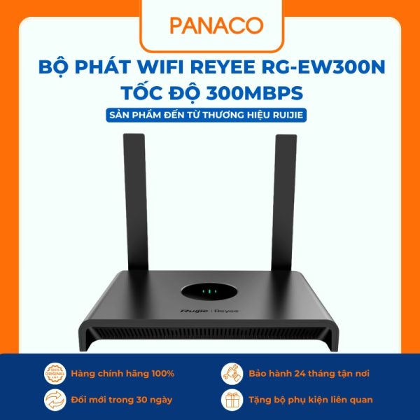 Bộ phát WiFi Reyee RG-EW300N tốc độ 300Mbps