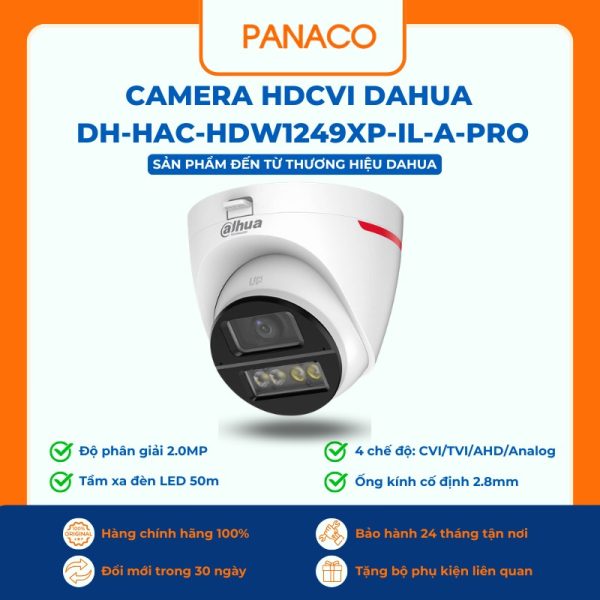 Camera HDCVI Dahua DH-HAC-HDW1249XP-IL-A-PRO