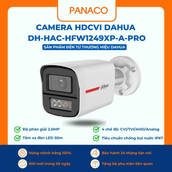 Camera HDCVI Dahua DH-HAC-HFW1249XP-A-PRO
