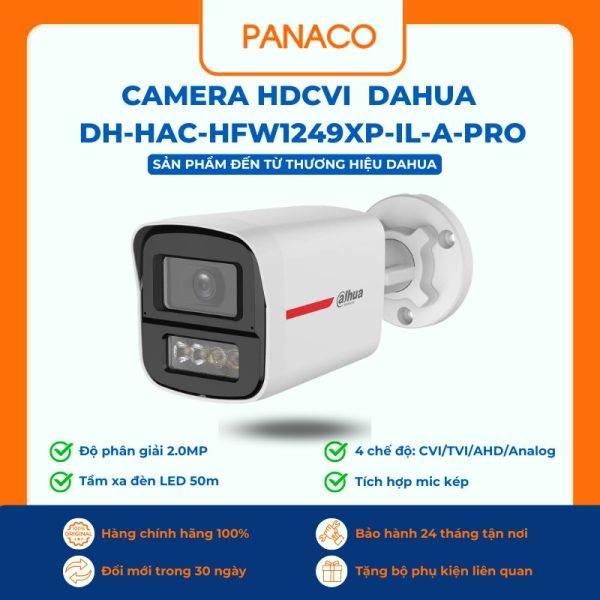 Camera HDCVI Dahua DH-HAC-HFW1249XP-IL-A-PRO