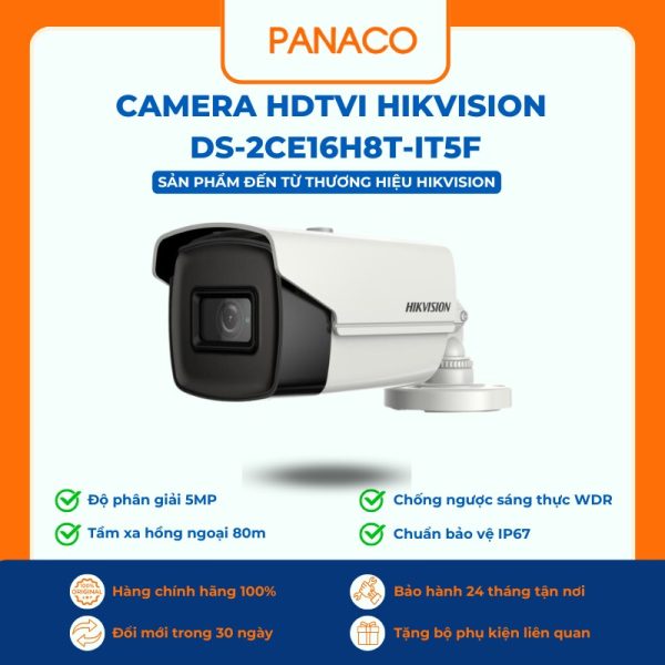 Camera HDTVI HIKVISION DS-2CE16H8T-IT5F