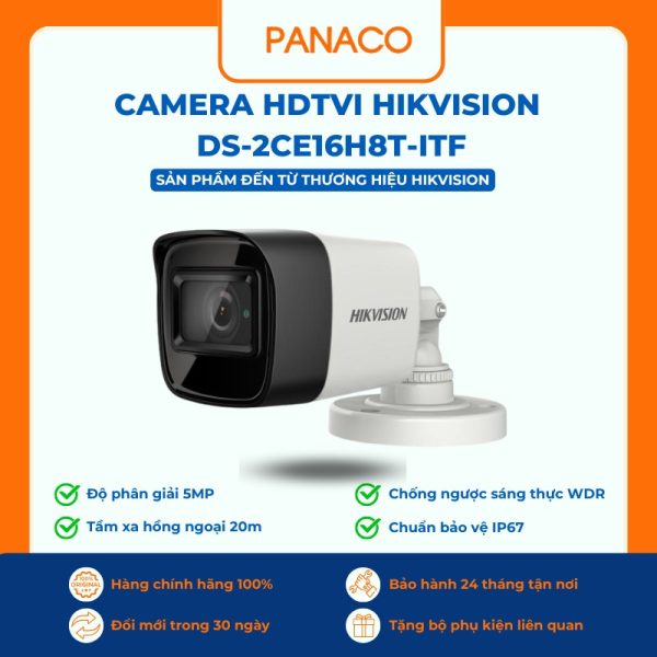 Camera HDTVI Hikvision DS-2CE16H8T-ITF