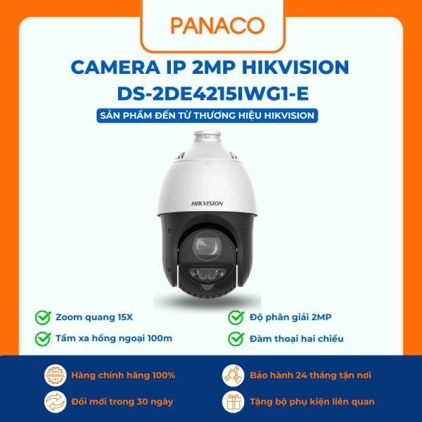Camera IP 2MP HIKVISION DS-2DE4215IWG1-E