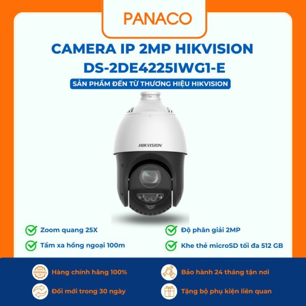Camera IP 2MP HIKVISION DS-2DE4225IWG1-E