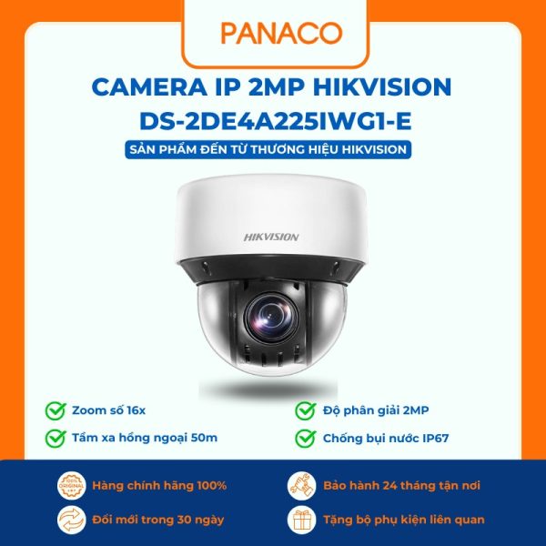 Camera IP 2MP HIKVISION DS-2DE4A225IWG1-E