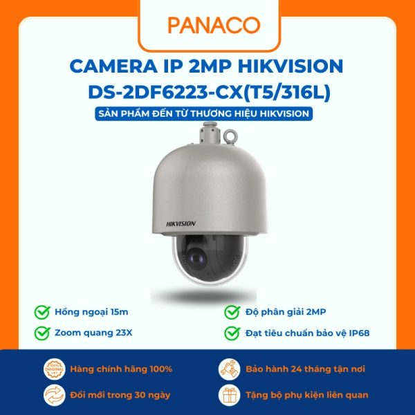 Camera IP 2MP HIKVISION DS-2DF6223-CX(T5/316L)