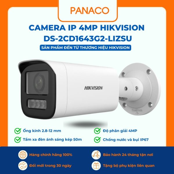 Camera IP 4MP HIKVISION DS-2CD1643G2-LIZSU