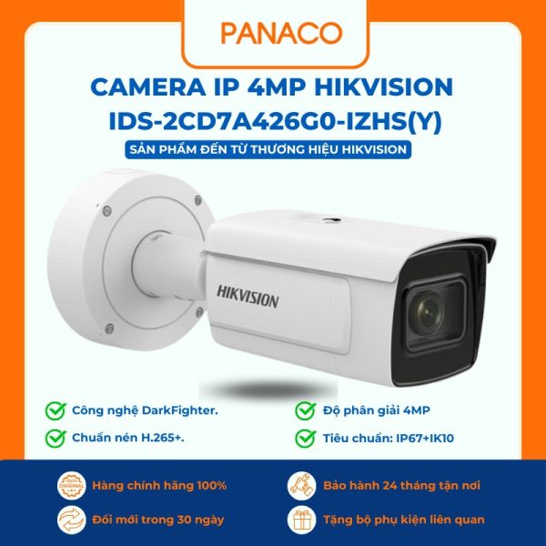 Camera IP 4MP HIKVISION iDS-2CD7A426G0-IZHS(Y)