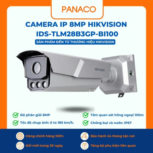 Camera IP 8MP HIKVISION iDS-TLM28B3GP-BI100