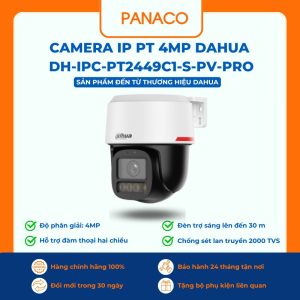 Camera IP PT 4MP DAHUA DH-IPC-PT2449C1-S-PV-PRO