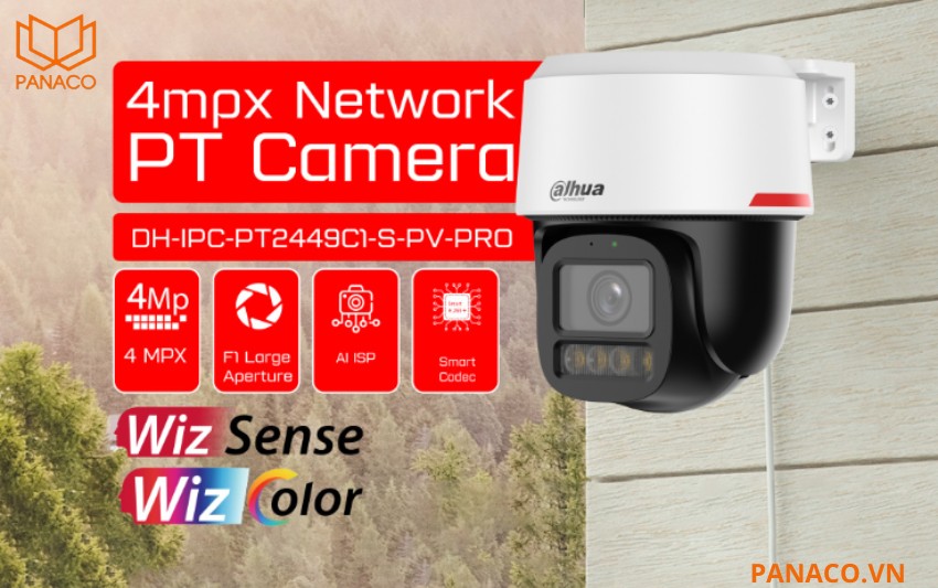 Camera IP PT 4MP Dahua DH-IPC-PT2449C1-S-PV-PRO