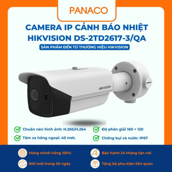 Camera IP cảnh báo nhiệt HIKVISION DS-2TD2617-3/QA