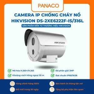 Camera IP chống cháy nổ Hikvision DS-2XE6222F-IS/316L