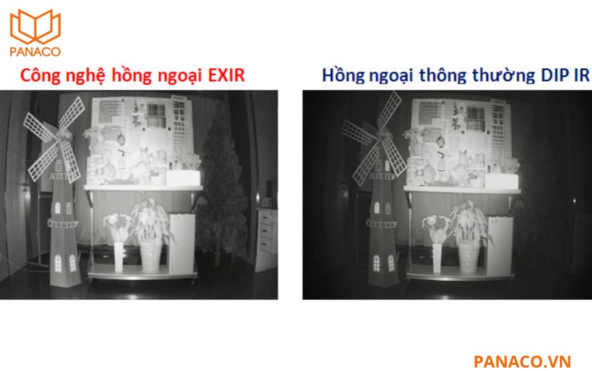 DS-2CE16H8T-ITF quan sát ban đêm rõ nét với hồng ngoại EXIR