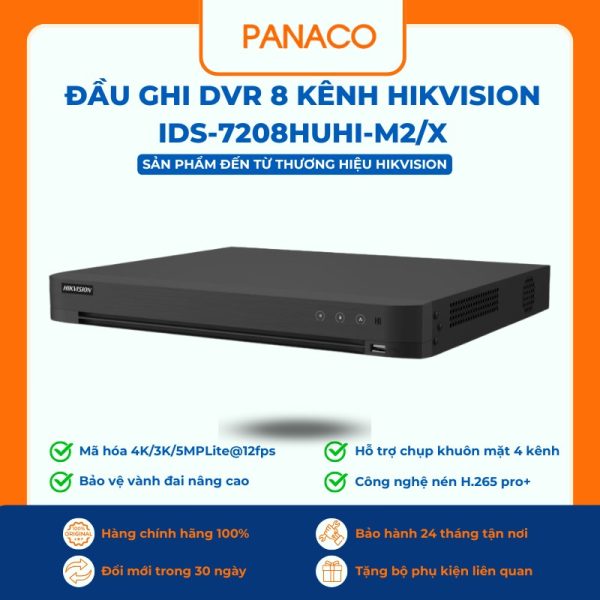 Đầu ghi DVR 8 kênh Hikvision iDS-7208HUHI-M2/X
