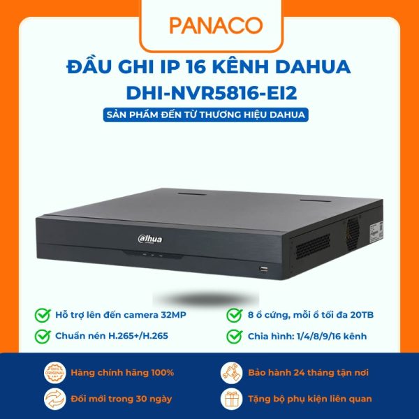 Đầu ghi IP 16 kênh DAHUA DHI-NVR5816-EI2