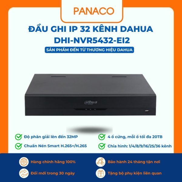 Đầu ghi IP 32 kênh Dahua DHI-NVR5432-EI2