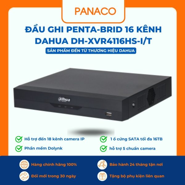 Đầu ghi Penta-brid 16 kênh Dahua DH-XVR4116HS-I/T