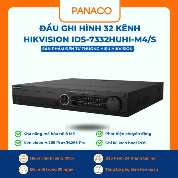 Đầu ghi hình 32 kênh Hikvision iDS-7332HUHI-M4/S