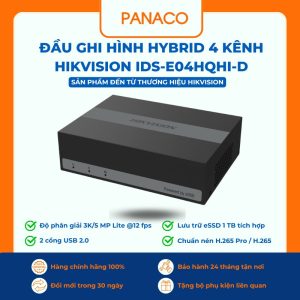 Đầu ghi hình Hybrid 4 kênh Hikvision iDS-E04HQHI-D