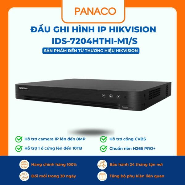 Đầu ghi hình IP Hikvision 4 kênh iDS-7204HTHI-M1/S