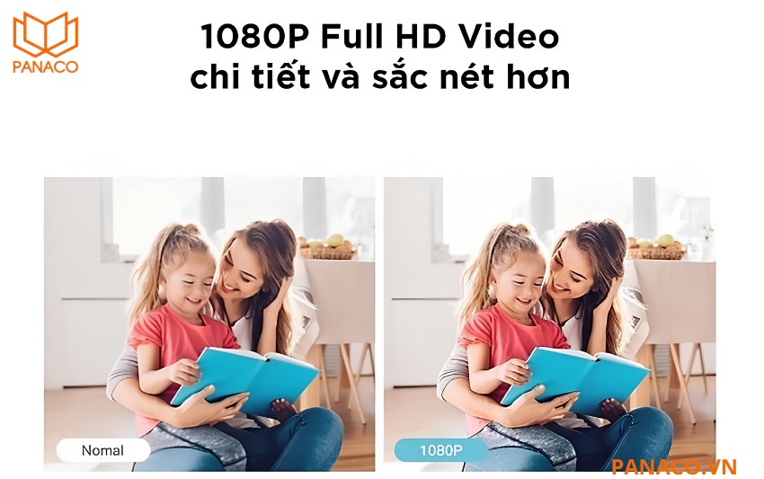 Hình ảnh Full HD sắc nét với góc quan sát rộng