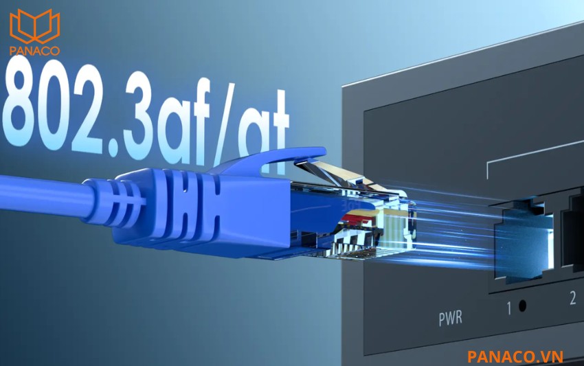 Hỗ trợ chuẩn PoE IEEE 802.3af_at