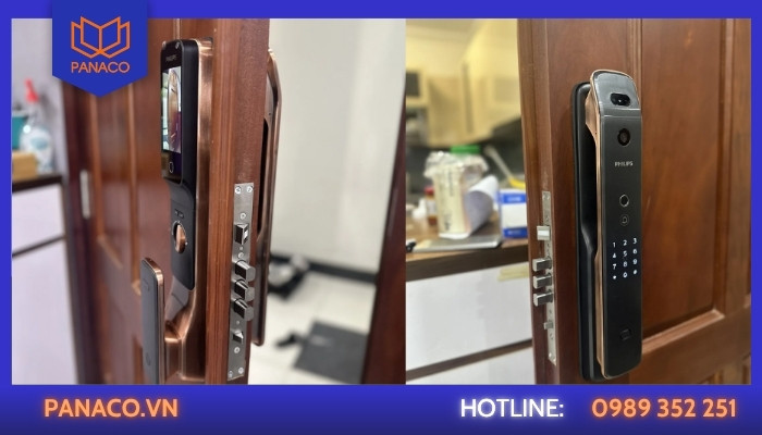 Lắp khóa vân tay cho biệt thự anh Linh tại Trung Trực, Long Định, Bến Lức, Long An