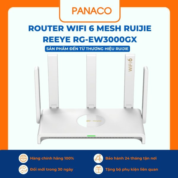 Router Wifi 6 Mesh Ruijie Reeye RG-EW3000GX