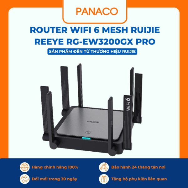 Router Wifi 6 Mesh Ruijie Reeye RG-EW3200GX PRO