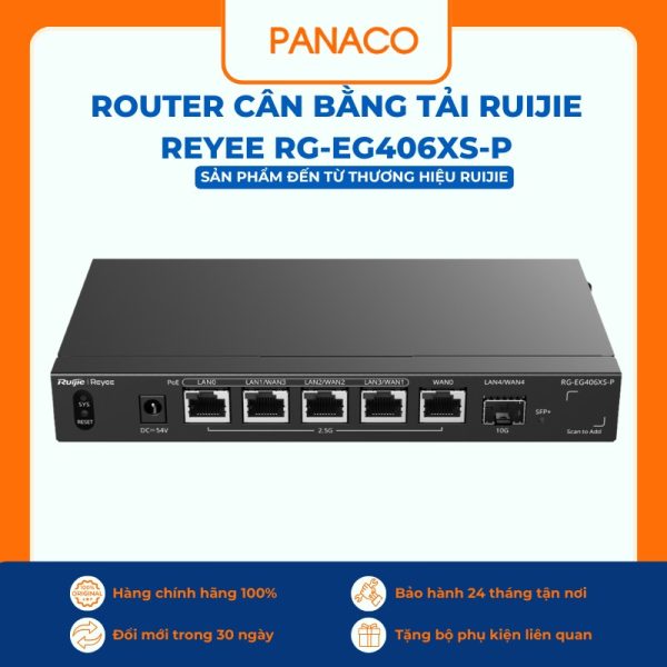 Router cân bằng tải Ruijie Reyee RG-EG406XS-P