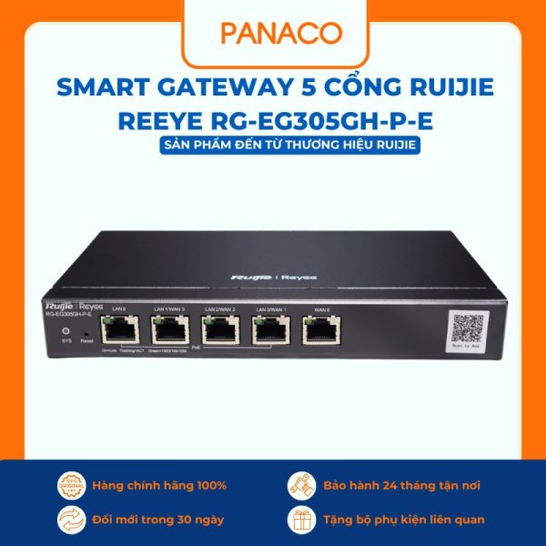 Smart Gateway 5 cổng Ruijie Reeye RG-EG305GH-P-E