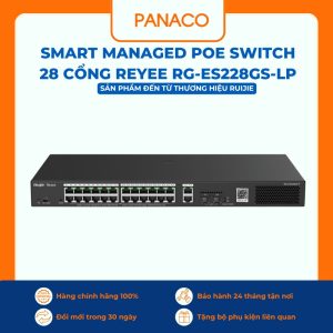 Smart Managed PoE Switch 28 cổng Reyee RG-ES228GS-LP