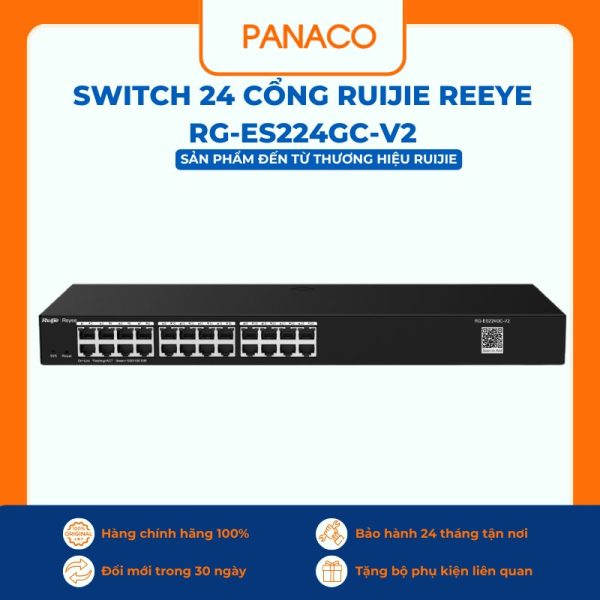 Switch 24 Cổng RUIJIE REEYE RG-ES224GC-V2