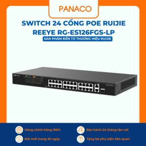 Switch 24 cổng PoE Ruijie Reeye RG-ES126FGS-LP
