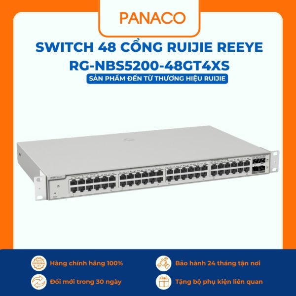Switch 48 cổng Ruijie Reeye RG-NBS5200-48GT4XS